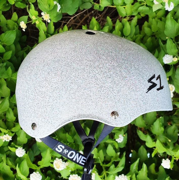 S-One Lifer Helmet White Glitter - Certified
