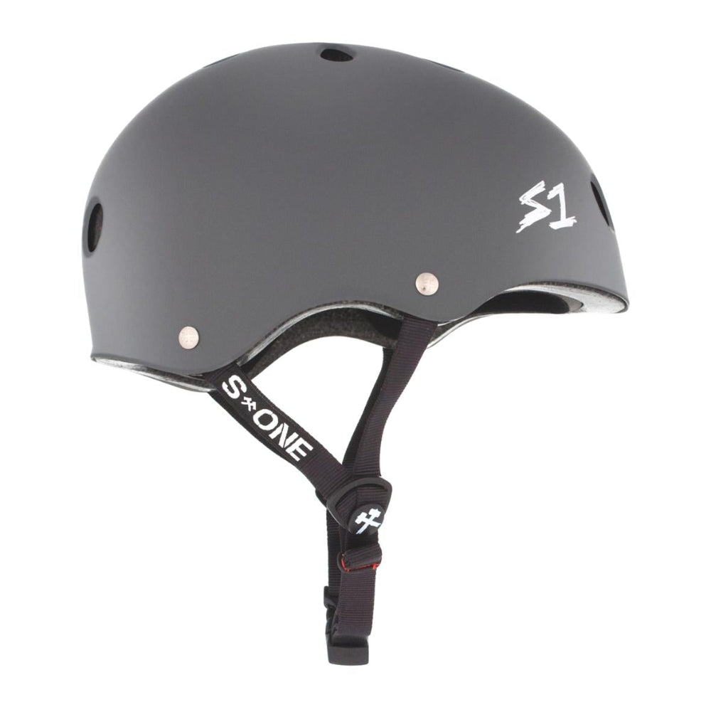 S1 Lifer Skate Helmet Dark Grey Matte - Certified - Lucky Skates