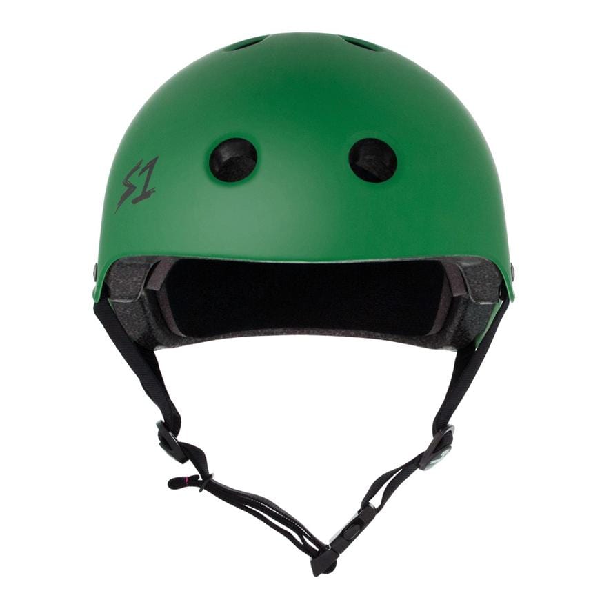 S-One Lifer Skate Helmet Kelly Green - Certified - Lucky Skates