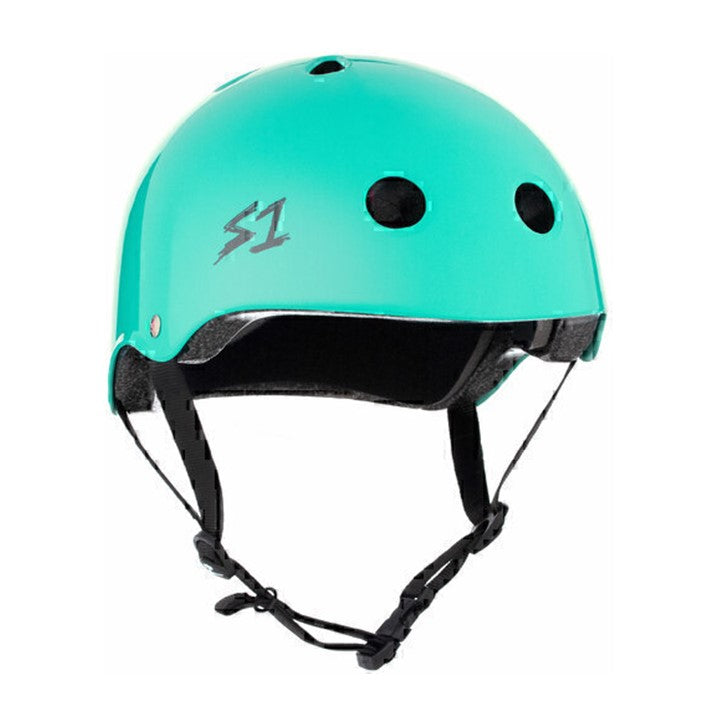 S1 Lifer Skate Helmet Lagoon Aqua Gloss  Certified - Lucky Skates