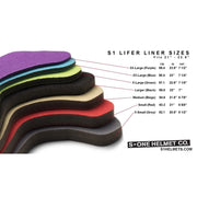 S-One Lifer Skate Helmet Foam Liner Liner Sizes x-small, small, medium, large, x-large, xx-large, xxx-large - Lucky Skates
