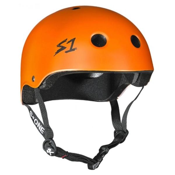 S1 Lifer Skate Helmet Matte Orange Certified - Lucky Skates