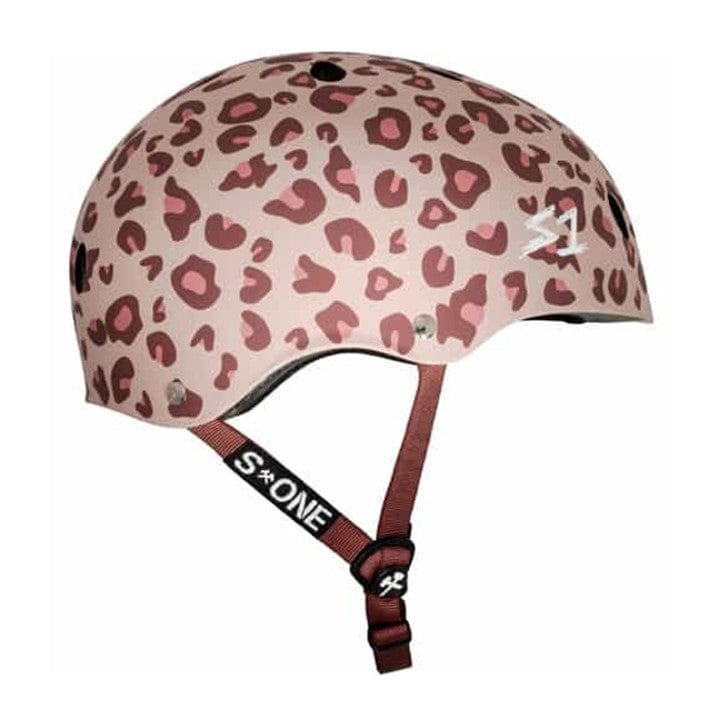 S-One Lifer Skate Helmet Pink Cheetah - Certified - Lucky Skates