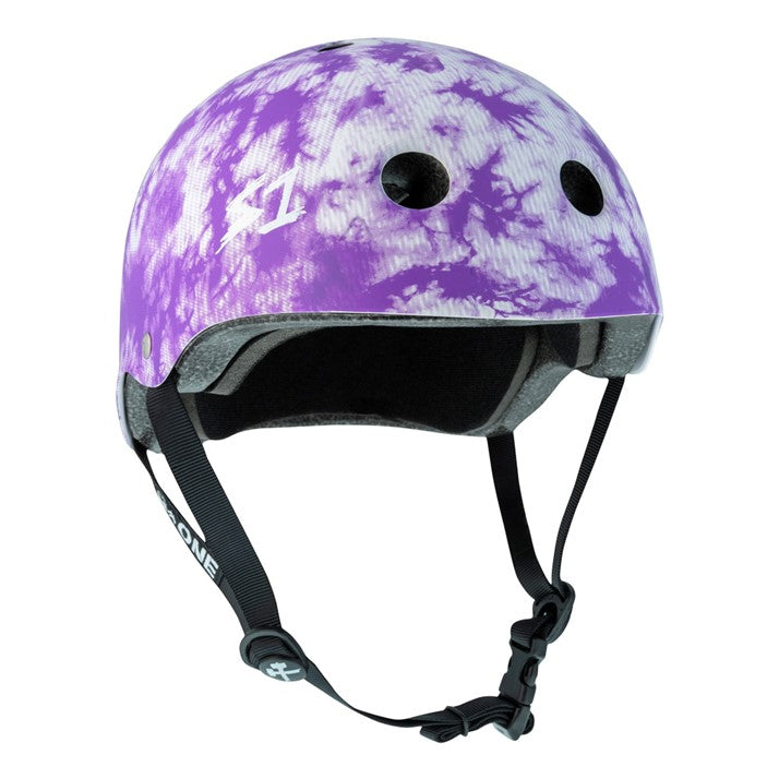 S-One Lifer Skate Helmet Purple Tie Dye - Certified - Lucky Skates