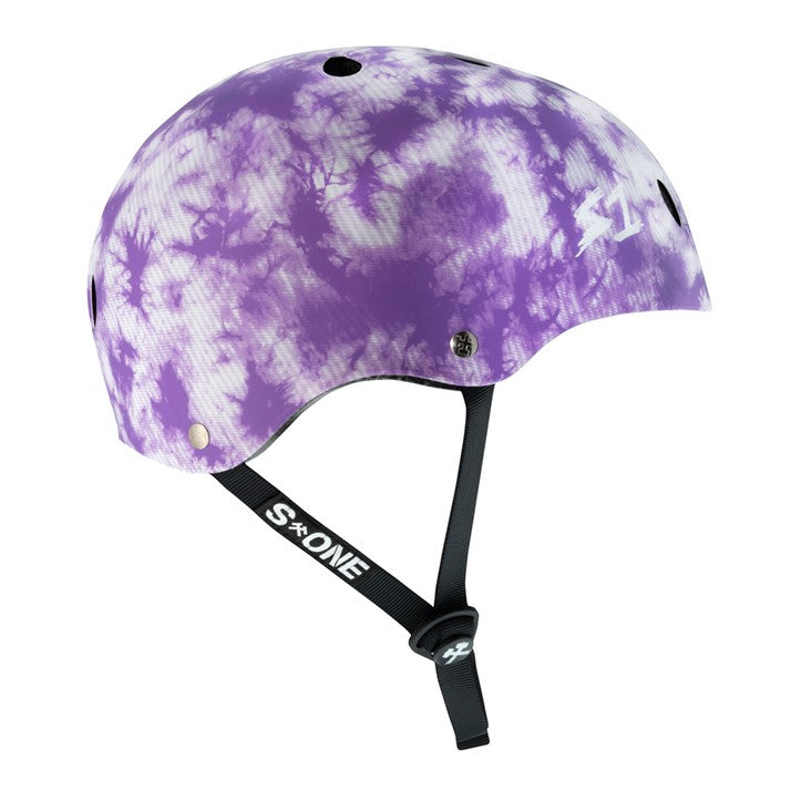 S-One Lifer Skate Helmet Purple Tie Dye - Certified - Lucky Skates