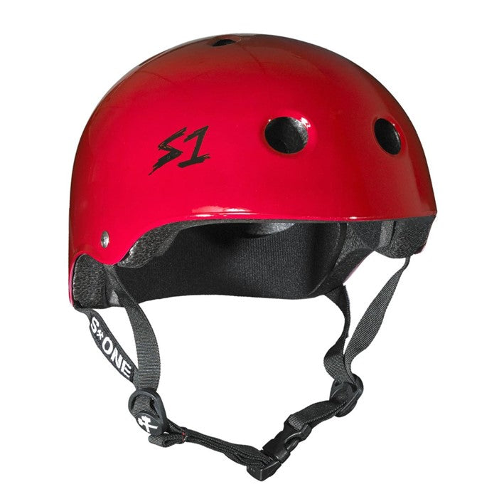 S-One Lifer Skate Helmet Red Gloss - Certified - Lucky Skates