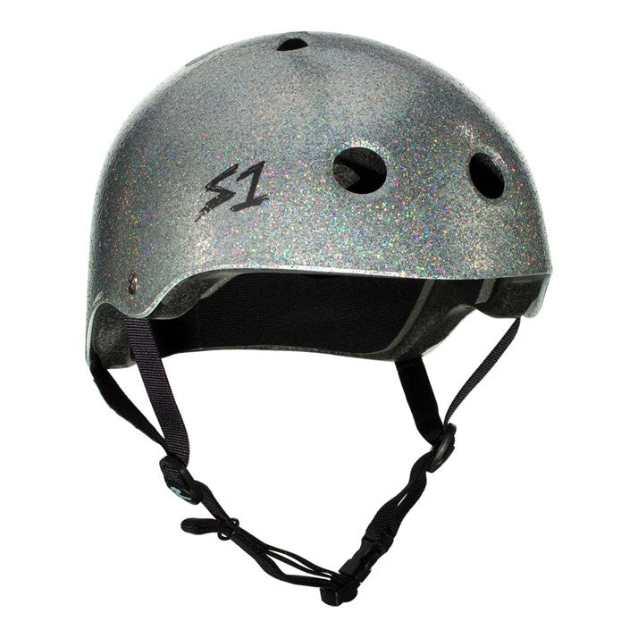 S-One Lifer Skate Helmet Silver Glitter - Certified - Lucky Skates