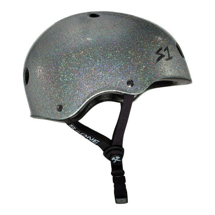 S-One Lifer Skate Helmet Silver Glitter - Certified - Lucky Skates