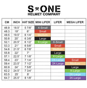 S-One Lifer Skate Helmet Size Chart  Mini Lifer, Lifer, Mega Lifer Sizing - Lucky Skates