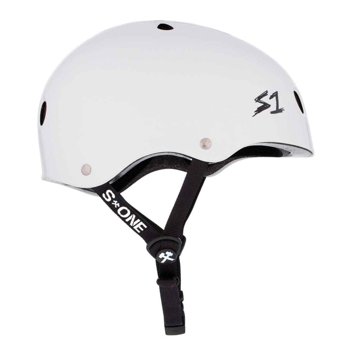 S-One Lifer Skate Helmet White Gloss Certified - Lucky Skates