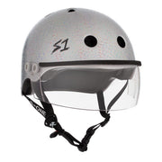 S1 Lifer Visor Helmet Gen 2 Silver Glitter - Lucky Skates Pty Ltd