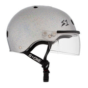 S1 Lifer Visor Helmet Gen 2 Silver Glitter - Lucky Skates Pty Ltd