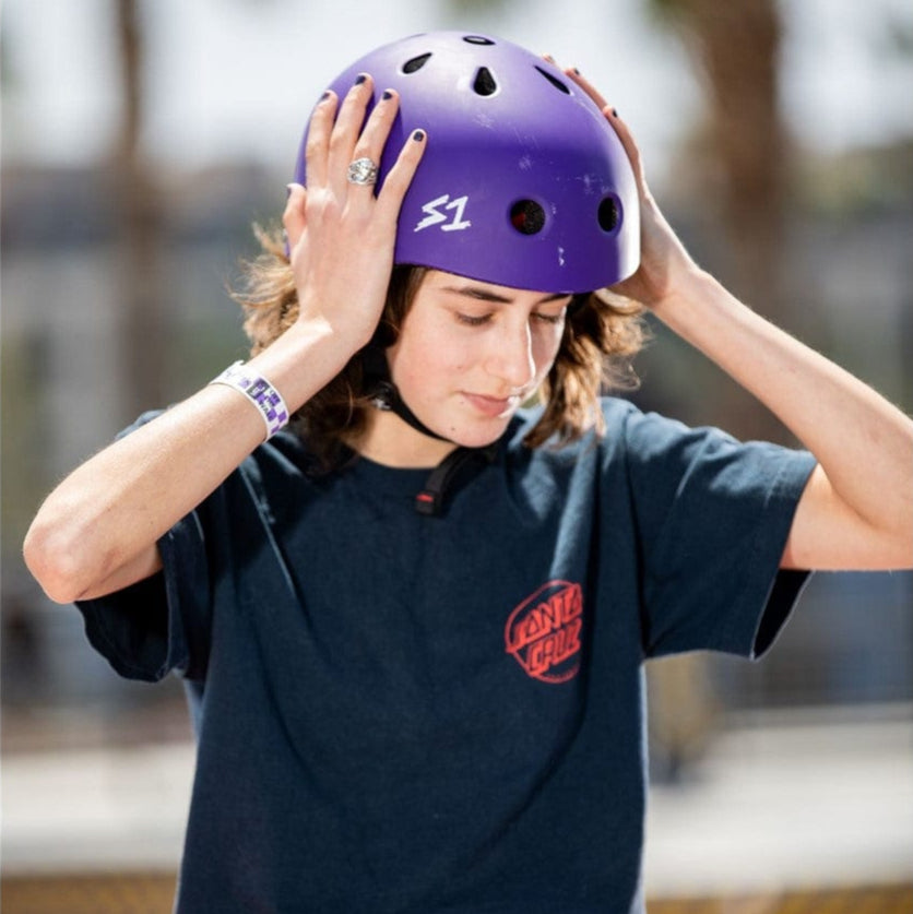 S-One Mega Lifer Skate Helmet Purple Matte - Lucky Skates
