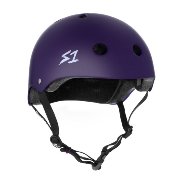 S1 Mega Lifer Skate Helmet Purple Matte - Certified - Lucky Skates