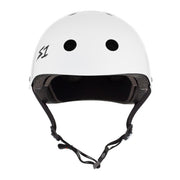 S-One Mega Lifer Skate Helmet White Gloss - Certified - Lucky Skates