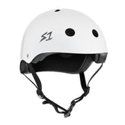 S-One Mega Lifer Skate Helmet White Gloss - Certified - Lucky Skates