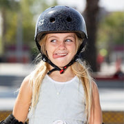 S-One Mini Lifer Skate Helmet Black Glitter - Certified - Lucky Skates