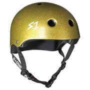 S1 kids Mini Lifer Skate Helmet Gold Glitter - Certified - Lucky Skates