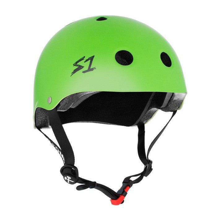 S1 Kids Junior Mini Lifer Skate Helmet Green Matte - Certified - Lucky Skates