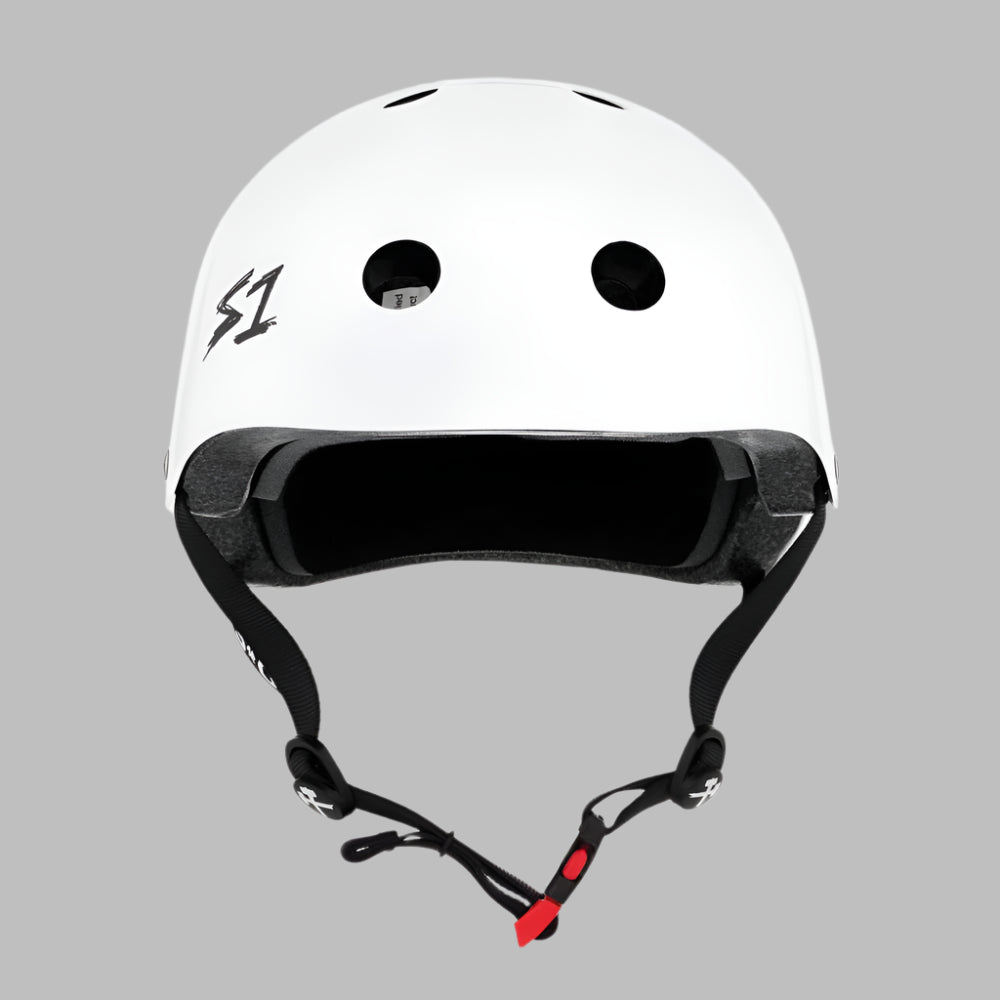 S-One Mini Lifer Skate Helmet White Gloss - Certified - Lucky Skates