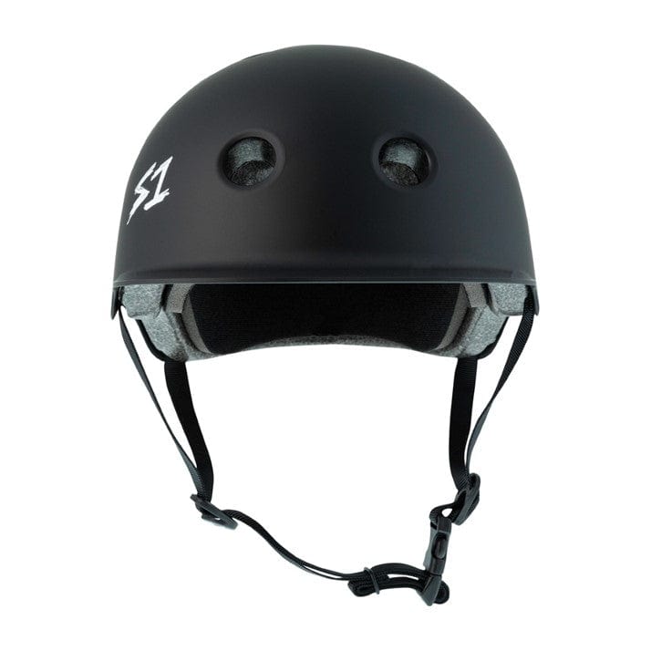 S-One Lifer Brim Skate Helmet Black Matte - Certified - Lucky Skates