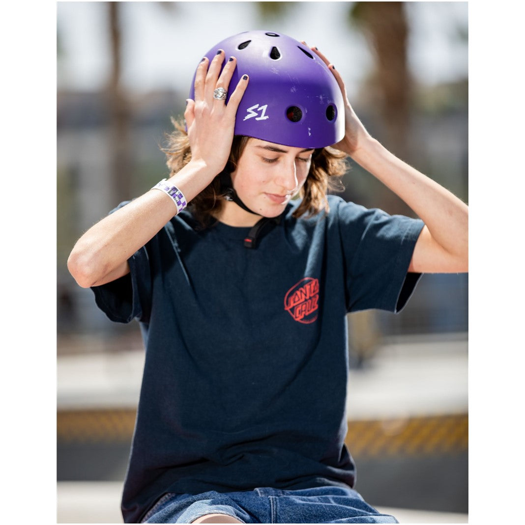 S-One Lifer Skate Helmet Purple - Certified - Lucky Skates