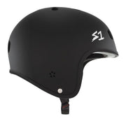 black retro skate helmet 