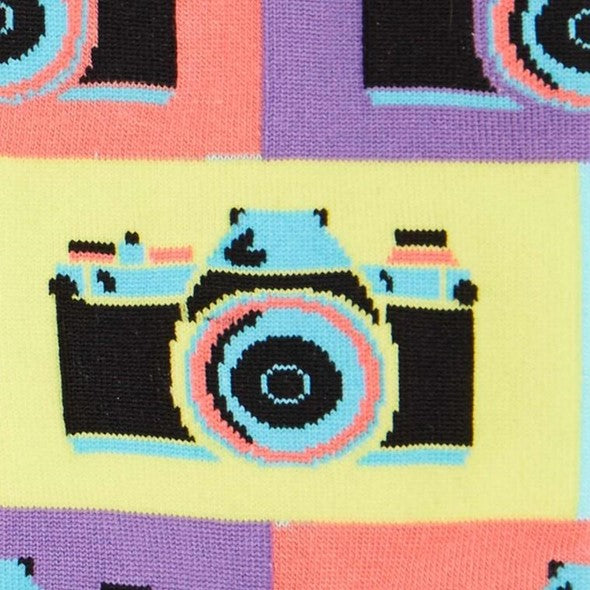 Sock It To Me Say Cheese Mens Crew Socks Photographer - Lucky Skates