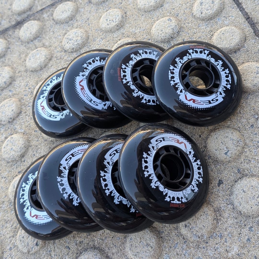 SEBA Inline Wheels Black 84mm 85A - Lucky Skates 