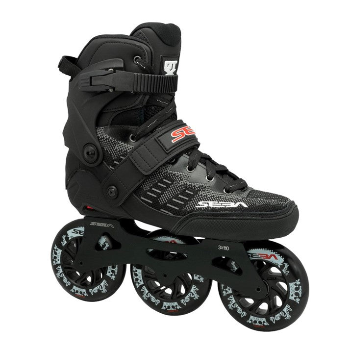 SEBA GT 310 Black Inline Tri 110mm Skates - Lucky Skates