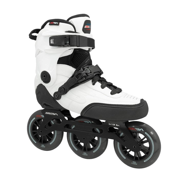 SEBA High Light 310 White Inline Tri Skates - Lucky Skates