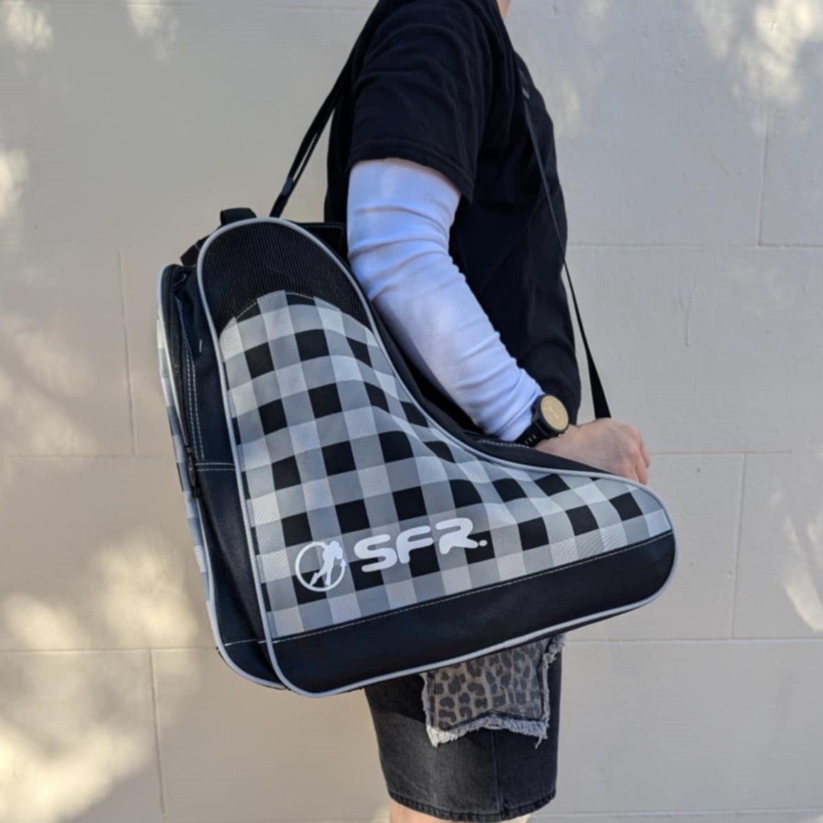 SFR Black Check Skate Bag - Lucky Skates