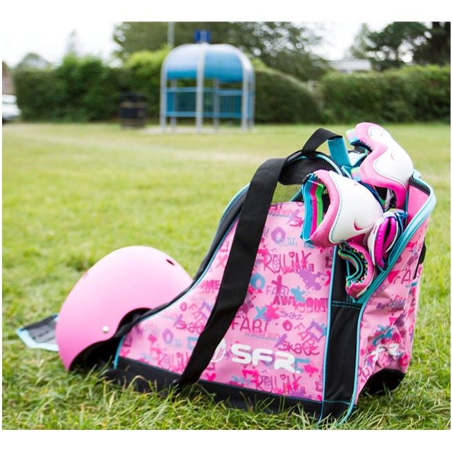 SFR Pink Graffiti Skate Bag - Lucky Skates