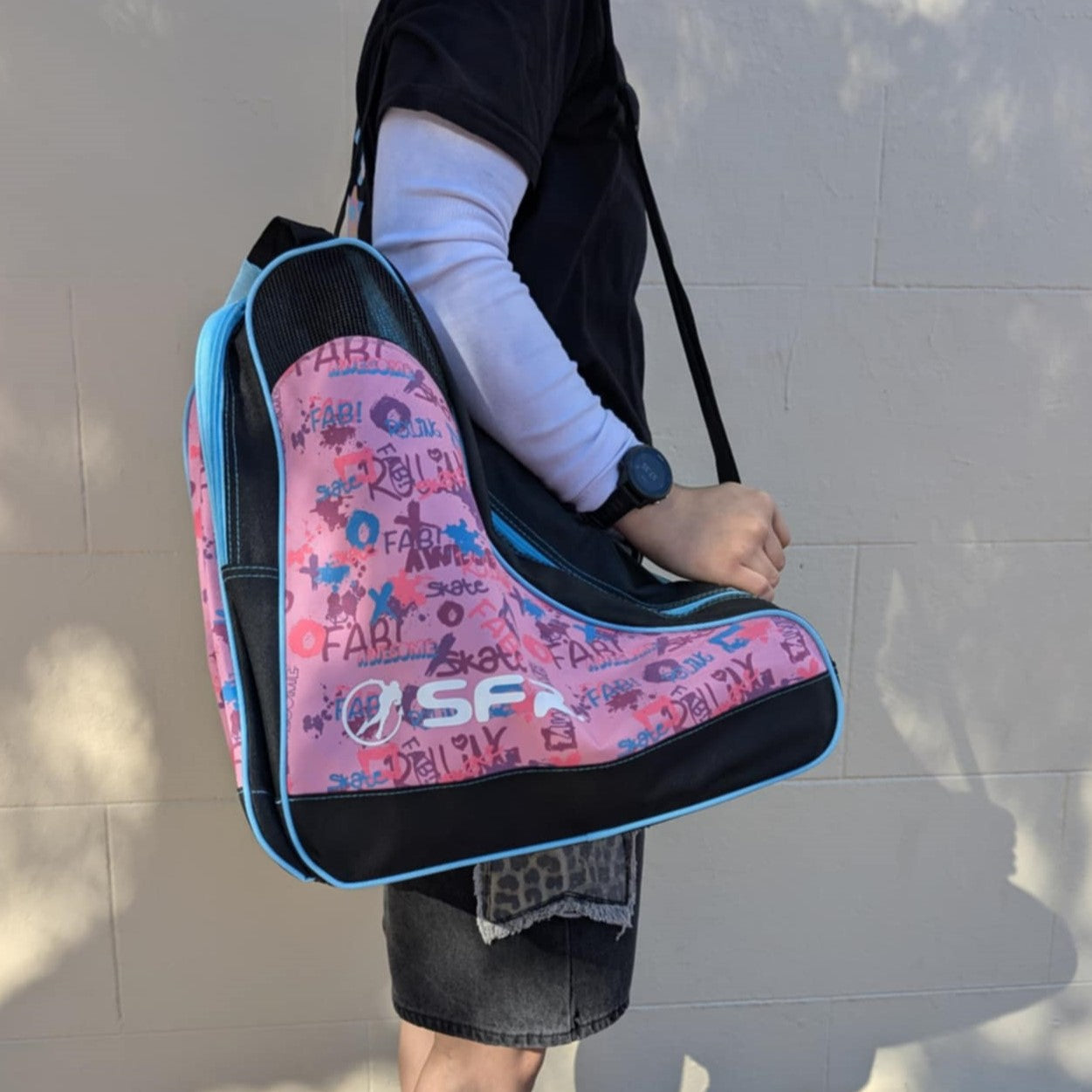 SFR Pink Graffiti Skate Bag