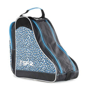SFR Blue Leopard Roller Skate Bag, Ice Skate Bag, Inline Skate Bag - Lucky Skates