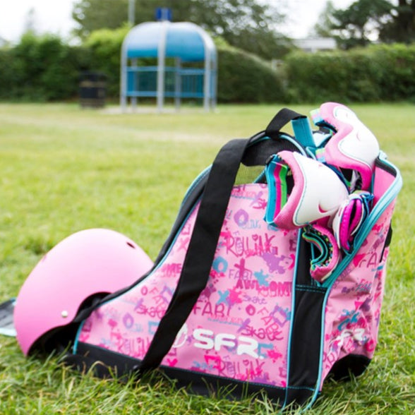 SFR Pink Graffiti Skate Bag - Lucky Skates