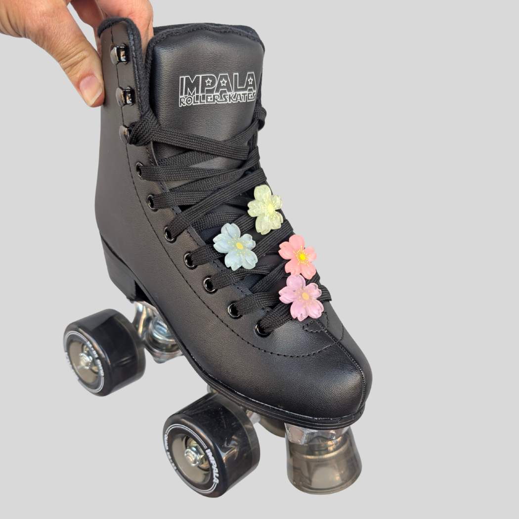 Roller Skate Cherry Blossom Clips - Lucky Skates 