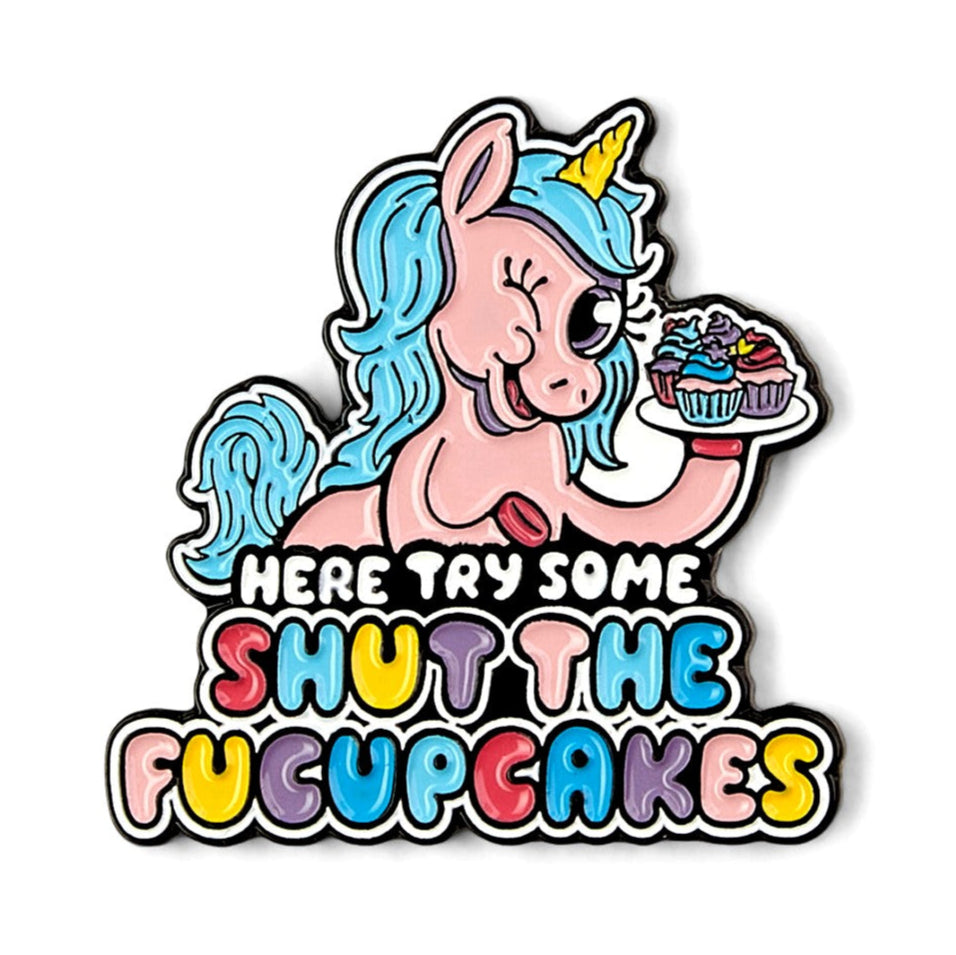 Threadheads Shut the Fucupcakes Pin - Lucky Skates