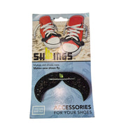 Shwing Black Glitter Moustaches Clip On Skate Accessories - Lucky Skates 