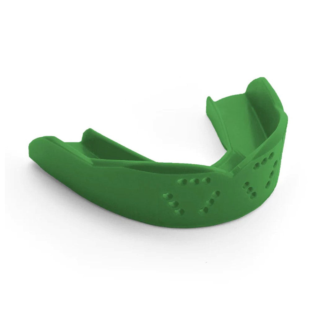 SISU Sports Kids Junior Mouth Guard 3D Gum Shield Green - Lucky Skates