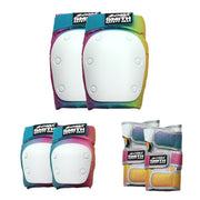 Smith Scabs Tripack Adult Mermaid Rainbow Padding Set Knee Pads, Wrist Guards, Elbow Pads - Lucky Skates