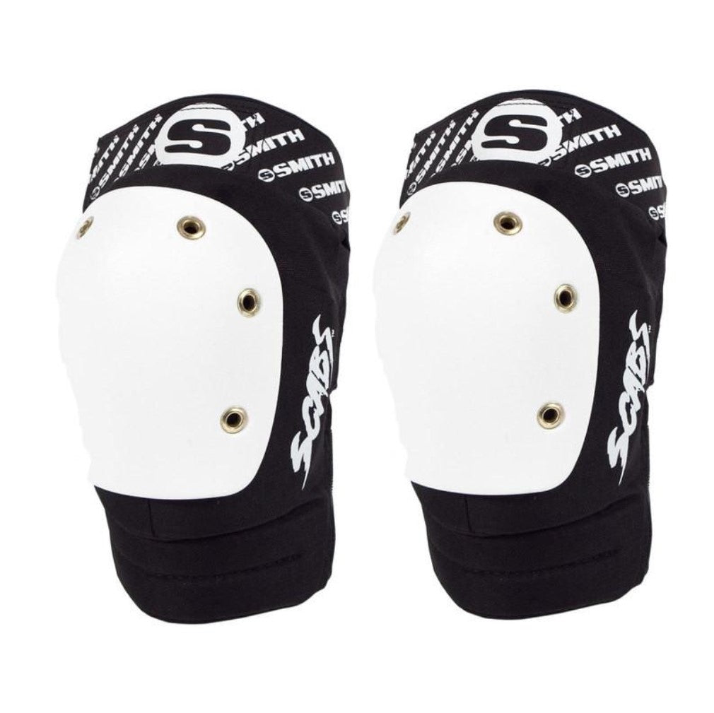 Smith Scabs Black/White Elite Knee Pads - Lucky Skates