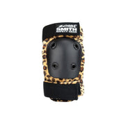 YOUTH ELBOW PAD BROWN LEOPARD PRINT