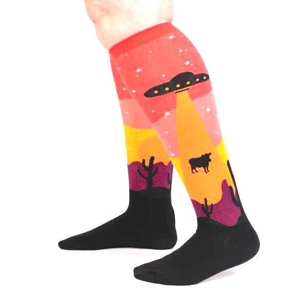 Sock It To Me Area 51 Alien Stretch-It Knee High Long Socks - Lucky Skates 