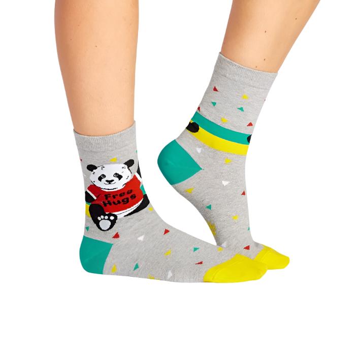 Sock It To Me Bear Hug Womens Crew Socks - Lucky Skates