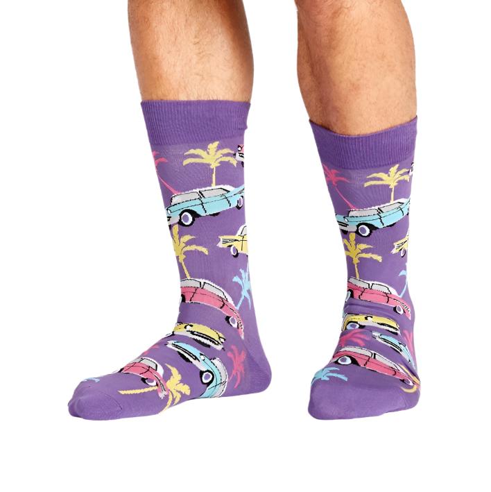 Sock It To Me Car Hop Mens Crew Socks - Lucky Skates