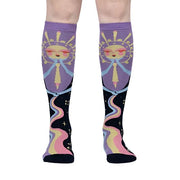 Sock It To Me Cosmic Connection Knee High Socks Sun Moon - Lucky Skates