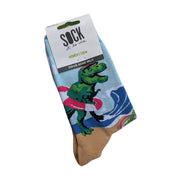 Sock It To Me Dinos Gone Wild Women's Dinosaur Crew Socks - Lucky Skates 