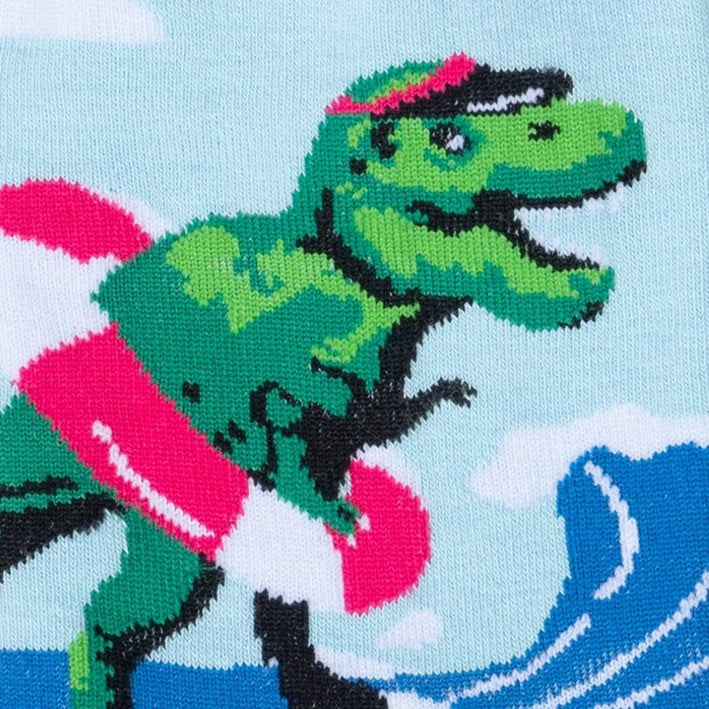 Sock It To Me Dinos Gone Wild Women's Crew Socks - Lucky Skates 