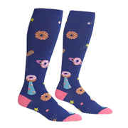 Sock It To Me Glazed Galaxy Donut Knee High Socks - Lucky Skates